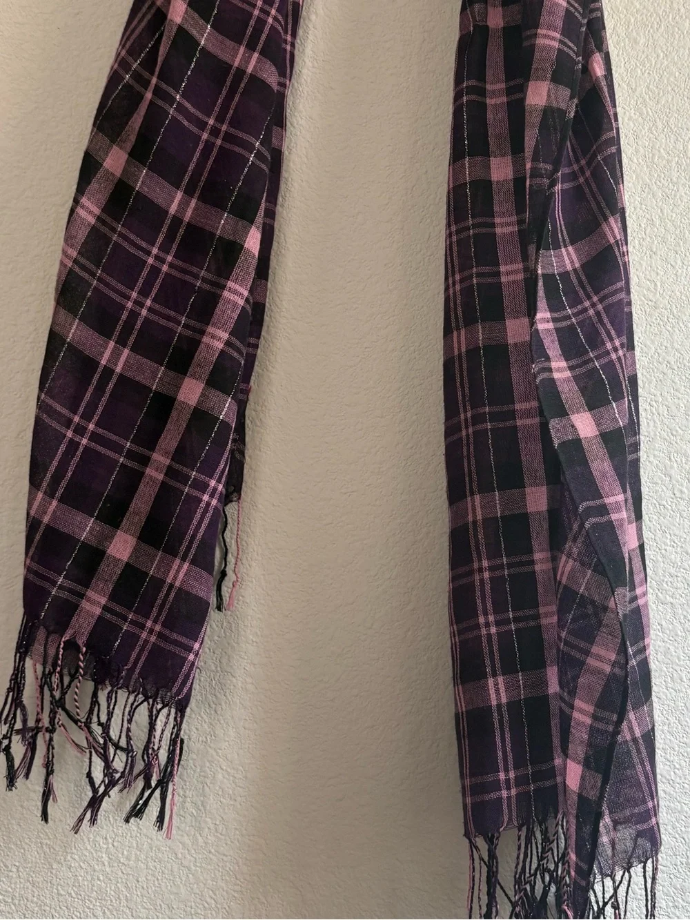 Set of 3 Scarves Pinks, Metallics, Purples, Plum
